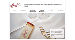 Desktop Screenshot of emilio-restaurant.ch