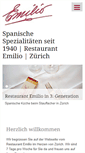 Mobile Screenshot of emilio-restaurant.ch